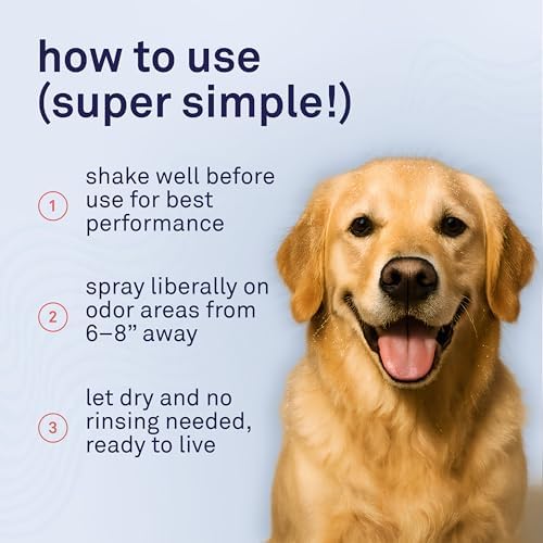 Petpost | Pet Odor Eliminator Spray for Dogs & Cats - Naturally Effective Deodorant and Bad Smell Killer - For Spraying Your Pet or Around the Home 8 oz.