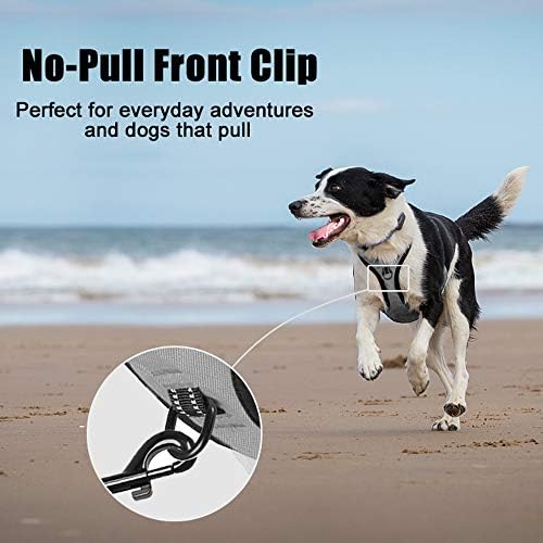 PoyPet No Pull Dog Harness Small, Reflective Vest with Front Clip & Handle