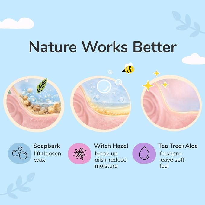 kin+kind Clean Ears - Natural Leave-in, No-Rinse Dog Ear Cleaner Solution - USDA Organic, Non-Greasy - 4 fl oz