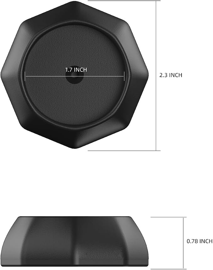 ICERO Baby Wall & Door Protector - Protect Pet & Dog Gates - Mounted Gates Work on Stairs - 4 Pack - Black