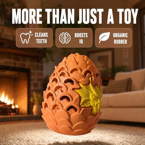 Dragon Egg Dog Chew Toys for Power Chewers - Toughest Indestructible
