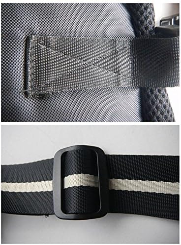 Pet Dog Puppy Cat Carrier Five Holes Backpack Double Shoulder Straps Canvas Cotton Front Chest Backpack Bag(Black, Large)