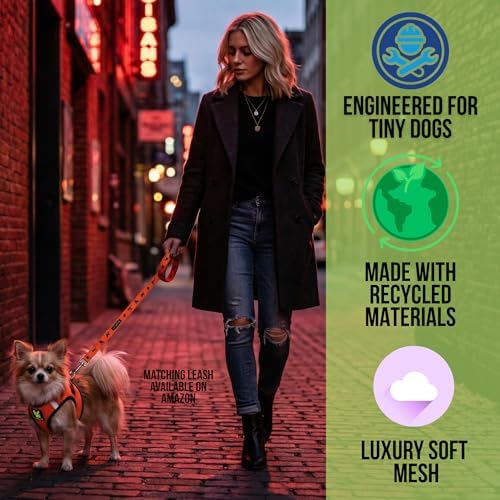 EcoBark Step in Dog Harness, Padded Mesh, XXS, XS, Small & Medium Dogs