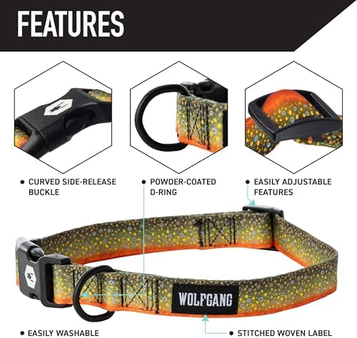 Wolfgang Venture Dog Collar Brooktrout M