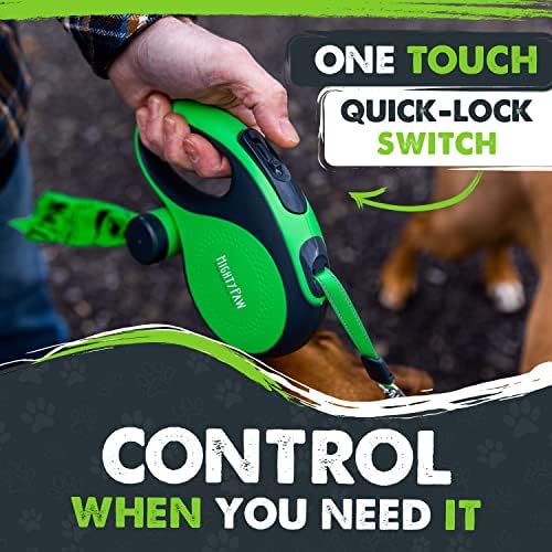 Mighty Paw 16' Retractable Dog Leash with Poop Bag Holder, Large Pets