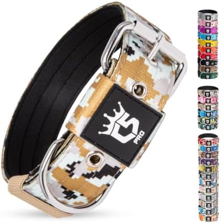 TSPRO Heavy Duty Thick Dog Collar with Metal Buckle for Small Dogs