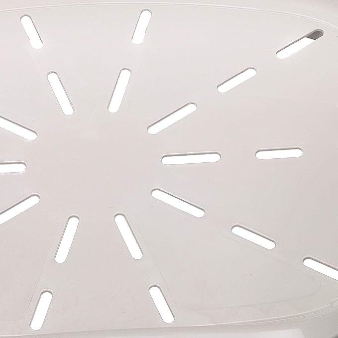 Ferplast Cat Bed, Plastic Dog Bed Small, Ventilation Holes and Non-Slip Rubber Feet for Added Stability 49 x 36 x h. 17.5 cm. White | More hygiene, comfort and freshness with a ventilated, easy-clean design