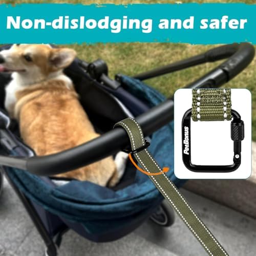 PetBonus Dog Leash Wrist Strap with Lockable Clip for Dog Retractable Leash