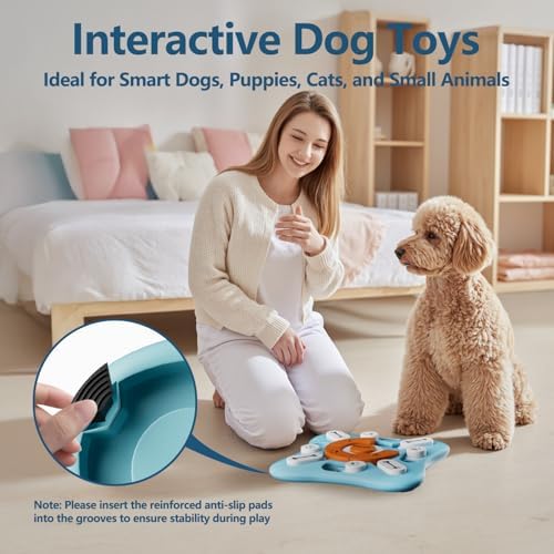 FOXMM Interactive Dog Treat Puzzle Toys for IQ Training&Mental Stimulating
