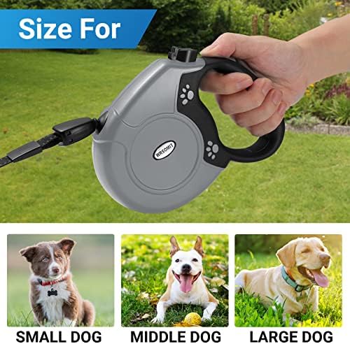 360°No Tangle 26 Ft Retractable Dog Leash for Dogs up to 99lbs