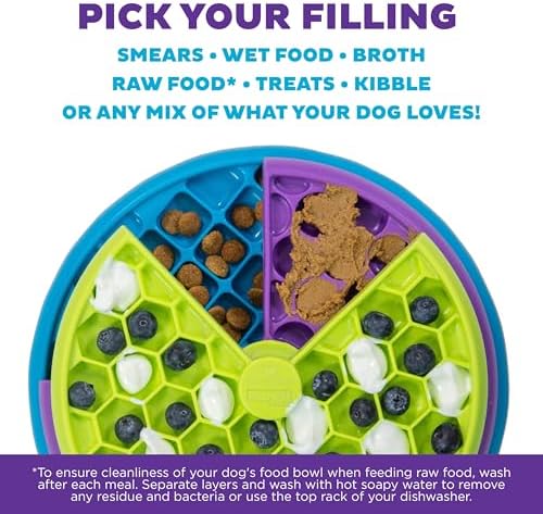 Outward Hound Nina Ottosson Lickin’ Layers 3-in-1 Dog Toy Treat Puzzle, 10"