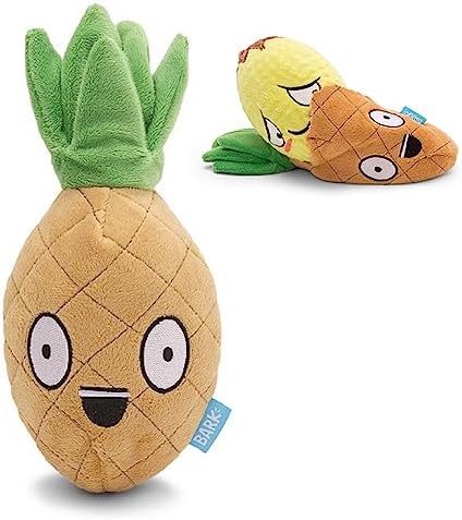 BarkBox Penny The Pineapple 2-in-1 Interactive Plush Dog Toy