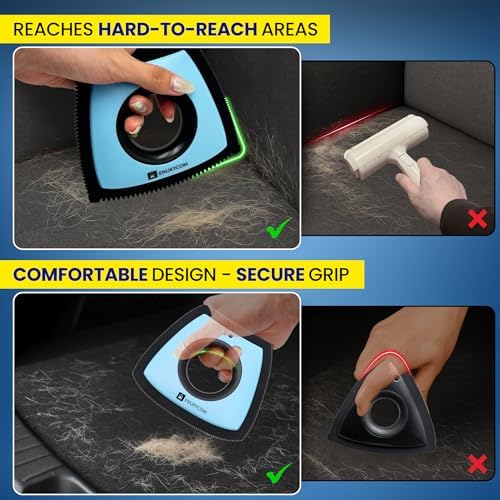 Upgrade Pet Hair Removal Tool for Car Detailing, Couch, Carpet & Furniture