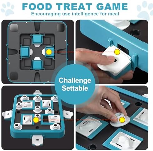 Aluckmao Dog Puzzle Toy Large Size - Adjustable Levels Food & Treat Game