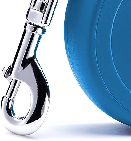 FLEXI New Classic Retractable Dog Leash (Cord), 26 ft, Small, Blue