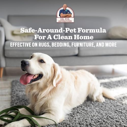 Dr. Pol Incredi-Pol Stain & Odor Remover | Eliminates Dirt, Urine & Feces | Safe and Effective Around Pets & Their Favorite Spots | Trigger Spray for Easy Use | 24 oz | Fresh Citrus
