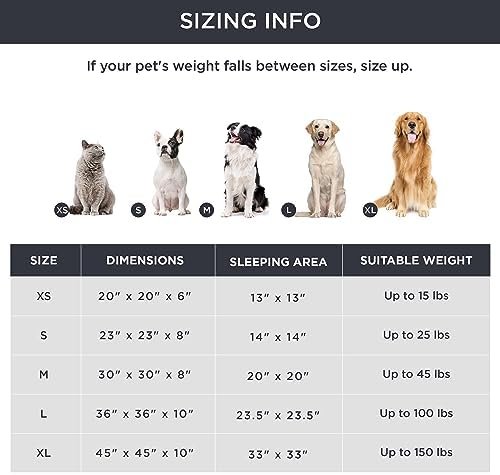Bedsure Calming Dog Beds Large Sized Dog Donut Washable Pet Bed,36in Coffee