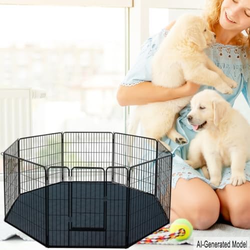 Octagon Dog Playpen Mat Washable Leakproof Anti-Slip Pet Liner