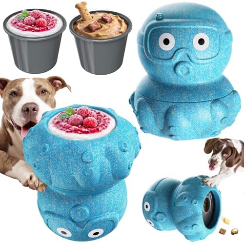 KADTC L, 3 in 1, Frozen Treat Dog Toy, Kibble Dispenser & Chew & Lick Toy