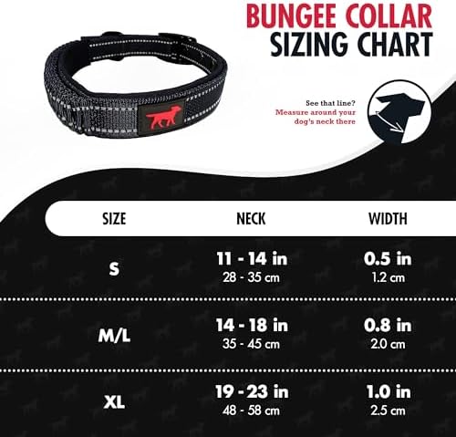 Tuff Pupper Heavy Duty Dog Collar with Handle | Ballistic Nylon Heavy Duty Collar | Padded Reflective Dog Collar with Adjustable Stainless Steel Hardware | Convenient Sizing for All Breeds