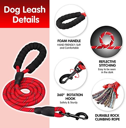 PoyPet Dog Harness and Leash Set, No Pull Vest with Front Clip and Handle