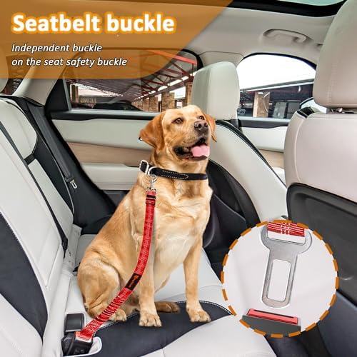 Laqibak Removable Dog Seat Belt Harness for Car, 3 in 1 Pet Seatbelt Leash