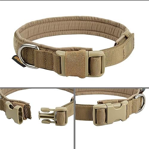 EXCELLENT ELITE SPANKER Tactical Nylon Padded Medium Dog Collar Adjustable