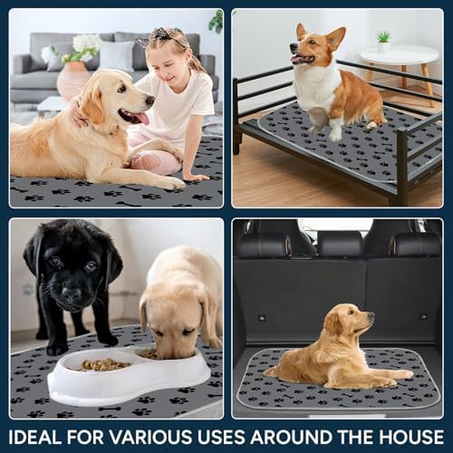 Washable Pee Pads for Dogs, 1 Pack 34"x36", Waterproof Non-Slip Reusable