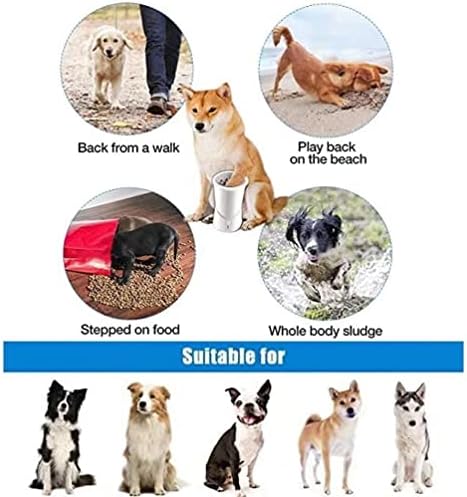 Automatic Silicone Bristles Pet Paw Cleaner Cup - USB Charging, Portable for Muddy Claws, Designed for Small to Medium Dogs