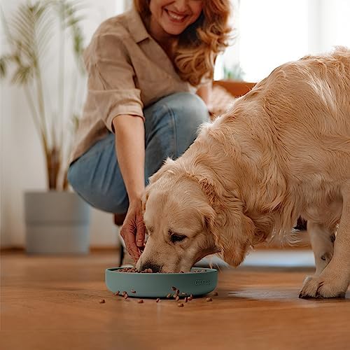 Coomazy Slow Feeder Dog Bowls, Silicone Anti Choking Puzzle Dog Food Bowl
