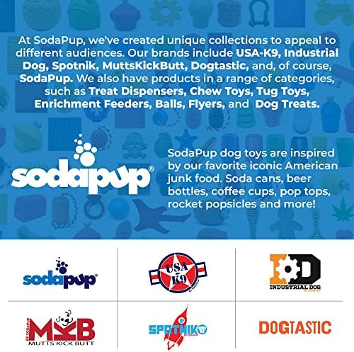 SodaPup Honey Pot – Durable Dog Treat Dispenser & Enrichment Toy Made in USA from Non-Toxic, Pet Safe, Food Safe Natural Rubber Material for Mental Stimulation, Problem Chewing, Calming Nerves, & More