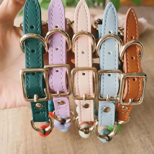 Personalized Beaded Dog Collar with Buckle,Custom Dog's Name Collar,Dog Cat ID Collar,Heart Beaded Cat Dog Collar,Custom Pet Necklace