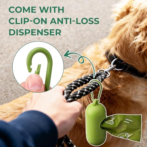 Dyforce Dog Poop Bags Rolls with Dispenser 600 Count Value Pack