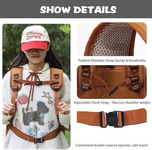 Cat Carrier Backpack, Airline Approved Expandable Pet Carrier, Breathable Mesh Backpack for Small Dogs & Medium Cats Hiking Camping Travel (Brown)