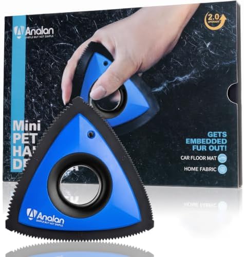 Analan Mini Pet Hair Remover for Car Detailing Dog Hair Tool(Royal Blue)