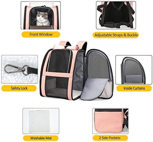 Texsens Innovative Traveler Bubble Backpack Pet Carriers for Cats and Dogs