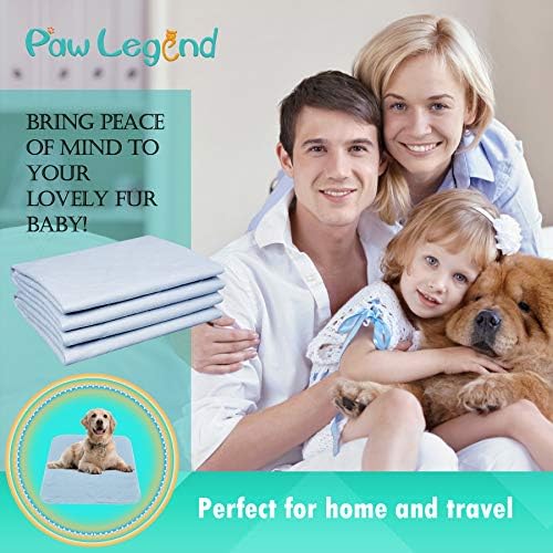 Paw Legend Washable Reusable Dog Pee Pads Super Absorbent (2 Pack) - Washable Reusable Puppy Training Pads | Quality Travel Pee Pads for Dogs | Absorbent and Odor Controlling