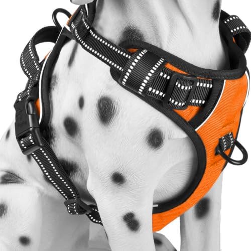 PoyPet No Pull Dog Harness Small, Reflective Vest with Front Clip & Handle