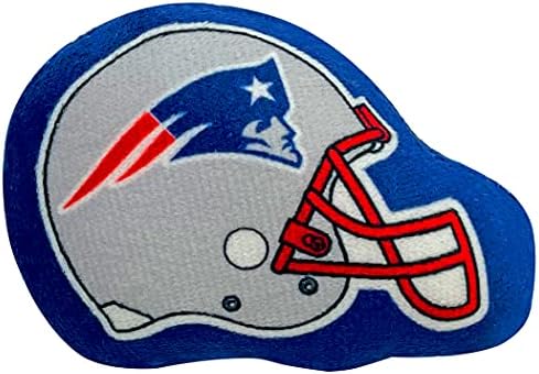BEST PLUSH CAT TOY: NFL NEW ENGLAND PATRIOTS Complete Set of 3 piece Cat Toys filled with Fresh Catnip. Includes: 1 Helmet Cat Toy, 1 Football Cat Toy with Feathers & 1 Beer Bottle all with Team LOGOS