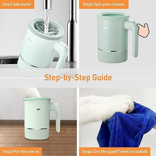 DOGNESS Automatic Dog Paw Cleaner Cup Paw Washer for Medium & Large Dogs