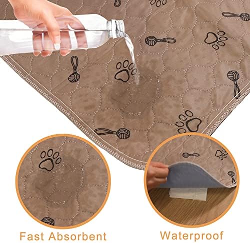 Peepeego 2Pack 36"x36" Pee Pads Washable Waterproof Rugs for Dog Training