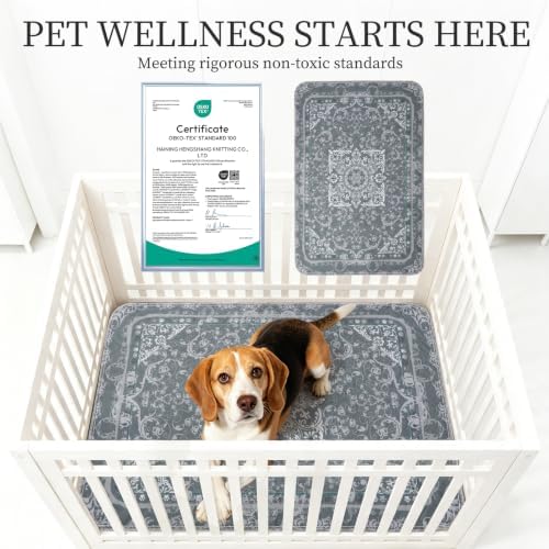 Homimp Washable Pee Pads for Dogs,4 Pack Reusable Puppy Pads,Absorbent and Leakproof Dog Pee Pads,Non Slip Puppy Training Pads,Pet Mat for Floor,Crate,Couch,Whelping,Grey 36"x36"