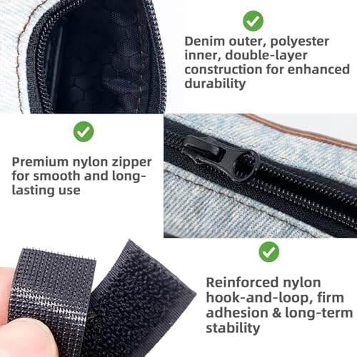 Dog Poop Bag Holder for Leashes doggie bag holder(Light denim)