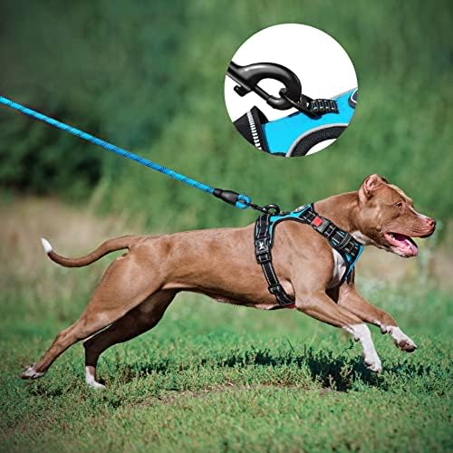 PoyPet Dog Harness and Leash Set, No Pull Vest with Front Clip and Handle