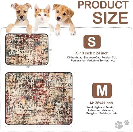 Qeils Washable Pee Pads for Dogs, Reusable Puppy Pads 36"x 41" 2 Pack