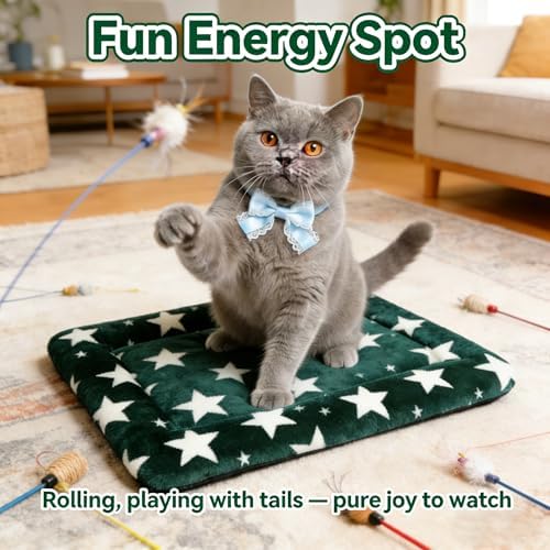 Cat & Dog Bed Mat - Reversible Dog Crate Bed Mats, Soft & Breathable Kennel Pad, Durable Crate Bed for Extra Small Dogs & Cats