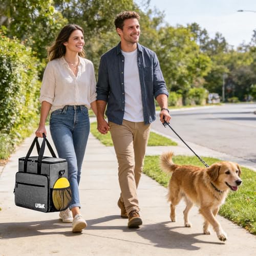 Dog Travel Bag, Large Pet Travel Set with Multi-Function Pockets