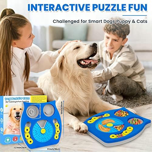 Joansan Dog Puzzle Toy, Enrichment Toy Treat Dispenser for IQ Stimulation