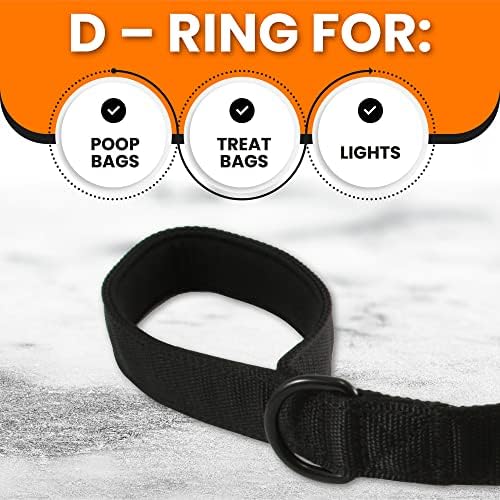 Tacticollar - Service Dog Leash, Strong Nylon Leash, Soft Neoprene Padded Handle, Embroidery (4ft Length x 1in Width)