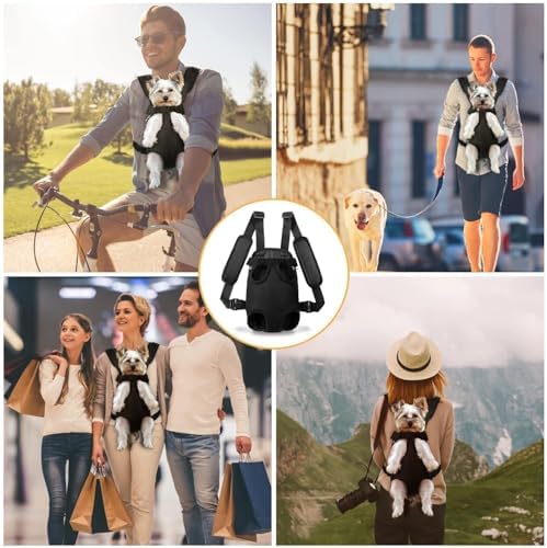 YUDODO Pet Dog Carrier Backpack Adjustable Front Carrier for Small Dog Cat